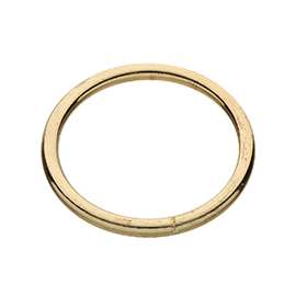 National Hardware 3155BC Series N244-137 Welded Ring, 300 lb Weight Capacity, Steel, Brass