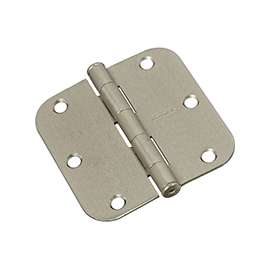National Hardware N612-061 Door Hinge, 50 lb Weight Capacity, Steel, Satin Nickel