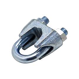 National Hardware 3230BC Series N350-313 Wire Cable Clamp, 3 in L, 1 in Dia Cable, Malleable Iron, Zinc