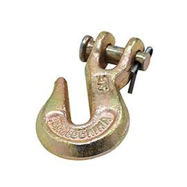 National Hardware N830-316 Clevis Grab Hook, 3150 lb Working Load Limit, 1/4 in, Steel, Yellow Chrome