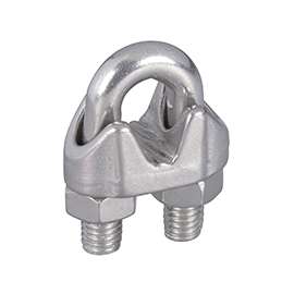 National Hardware 4230BC Series N830-314 Wire Cable Clamp, 1-1/4 in L, 1/4 in Dia Cable, Malleable Iron