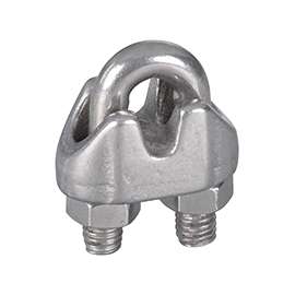 National Hardware 4230BC Series N830-312 Wire Cable Clamp, 7/8 in L, 1/8 in Dia Cable, Malleable Iron
