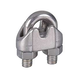National Hardware 4230BC Series N830-313 Wire Cable Clamp, 1 in L, 3/16 in Dia Cable, Malleable Iron