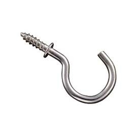 National Hardware N119-730 Cup Hook, Steel, Nickel