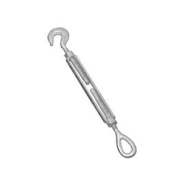 National Hardware 3272BC Series N177-519 Turnbuckle, 1040 lb Weight Capacity, Hook Fitting A, Eye Fitting B