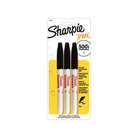 Sharpie 13763PP Industrial Permanent Marker, Fine Black Lead/Tip