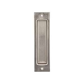 National Hardware N187-024 Door Pull, Flush Mounting, Steel, Satin Nickel