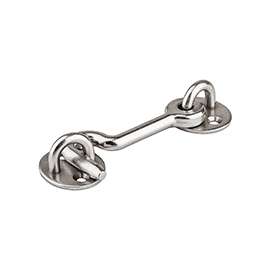 National Hardware N187-036 Privacy Hook, Steel, Satin Nickel