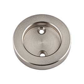 National Hardware N187-048 Door Cup Pull, Steel, Satin Nickel