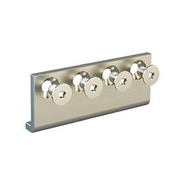 National Hardware N187-003 Sliding Door Hardware Connecting Adapter, Steel, Satin Nickel