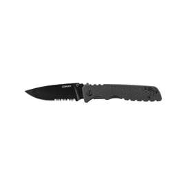 Coast 20847 Folding Knife, 3.3 in L Blade, Checkered Black Handle