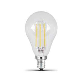 Feit Electric BPA1540C/827/LED/2 LED Lamp, 120 V, 4.5 W, Candelabra E12, A15 Lamp, Soft White Light