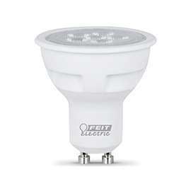 Feit Electric BPMR16/GU10/800/L LED Lamp, 120 V, 9 W, GU10, MR16 Lamp, Warm White Light