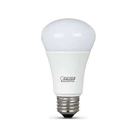 Feit Electric BPA19/SU/LED LED Lamp, 120 V, 10.5 W, Medium E26, A19 Lamp, Warm White Light