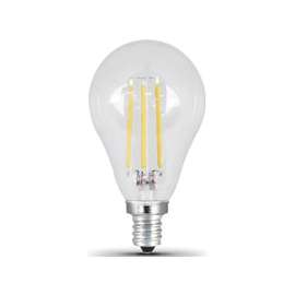 Feit Electric BPA1540C/850/LED/2 LED Lamp, 120 V, 4.5 W, Candelabra E12, A15 Lamp, Daylight Light