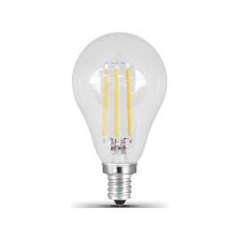 Feit Electric BPA1560C/850/LED/2 LED Lamp, 120 V, 6 W, Candelabra E12, A15 Lamp, Daylight Light