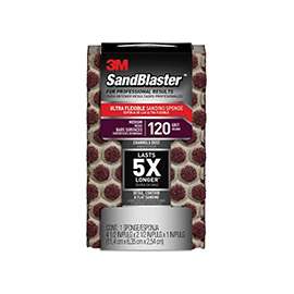 Scotch 20908-120-UFS Sanding Sponge, 120-Grit, Aluminum Oxide