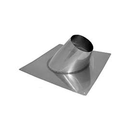 AmeriVent 8RF Roof Vent Flashing, Galvanized Steel