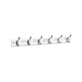 National Hardware DPV8170 Series S812-990 Hookrail, 6-Hook, Wood, Satin Nickel