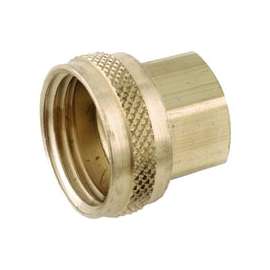 Anderson Metals 757401-1208 Hose Adapter, 3/4 in FIP x 1/2 in FIP, Brass