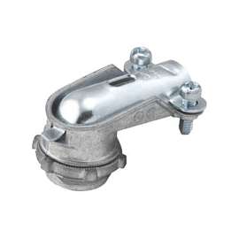 HUBBELL 2692-20 Uninsulated 90 Deg Squeeze Connector, Zinc