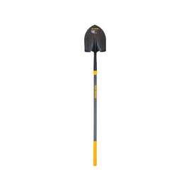 TRUE TEMPER 2584300 Shovel, 11-1/2 in L x 9 in W Blade, Fiberglass Handle