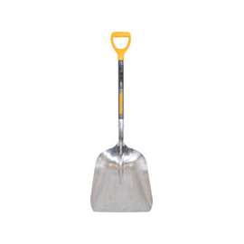 AMES Shovel, 19 in W Aluminum Blade, 26 in Hardwood D-Grip Handle, 46.13 in L x 477 in W x 8.66 in H