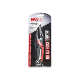 Crescent WKFP1 Pocket Knife, 3-5/16 in L Blade, Ergonomic Gray/Red Handle
