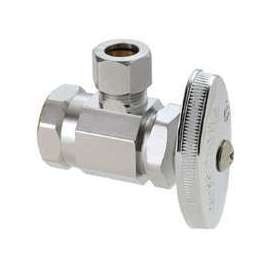 BrassCraft OR17X C1 Stop Valve, 1/2 x 3/8 in Compression x FIP, Brass, Chrome