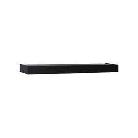 Knape & Vogt Shelf-Made 0140-36BK Floating Shelf, 30 lb Weight Capacity, 1-Shelf, 8-1/2 in L, 36 in W, Wood