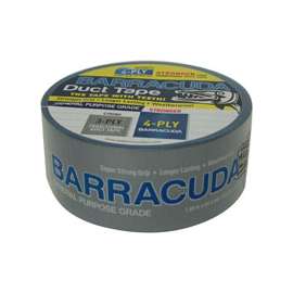 Barracuda TP DUCT BARA BLU General-Purpose Duct Tape, 54.6 yd L, 1.88 in W, Blue/Silver