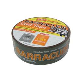 Barracuda TP DUCT BARA ORG Industrial Duct Tape, 50 yd L, 1.88 in W, Black/Orange