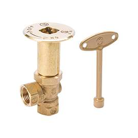 B & K 118-004 Log Lighter Valve, 1/2 in, Brass