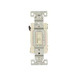 Eaton Wiring Devices 1242-7LA-BOX Switch, 120 V, Wall Mounting, Thermoplastic, Light Almond