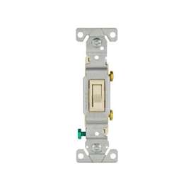Eaton Wiring Devices 1301-7LA Toggle Switch, 120 V, Wall Mounting, Polycarbonate, Light Almond