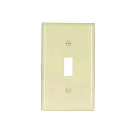 Eaton Wiring Devices 2134LA-BOX Standard-Size Wallplate, 1-Gang, Thermoset, Light Almond