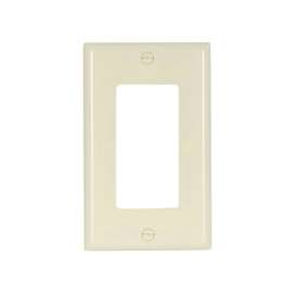 Eaton Wiring Devices 2151LA-BOX Decorative Wallplate, 1-Gang, Thermoset, Light Almond