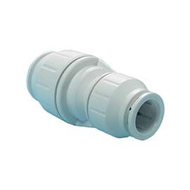 John Guest PEI202820P Reducing Coupler, 3/4 x 1/2 in