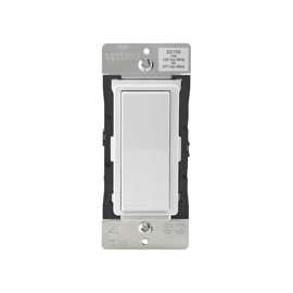Leviton Single Switch, 120 VAC, 15 A, 60 Hz, 3 Ways, White Almond, 1-3/4 in W x 1.4 in D