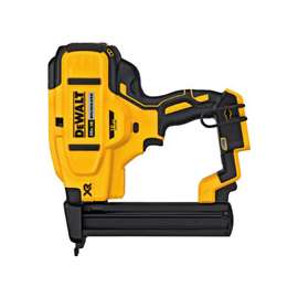 DeWALT XR Series DCN681B Stapler, Lithium-Ion Battery, 100 Magazine, Narrow Crown Staple, 1/4 in W Crown, Black/Yellow