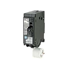 Siemens Q115DF Dual Function, AFCI/GFCI Combination, Load Center Style Circuit Breaker, 15 A, 120 V, 10 kA, 1 Pole