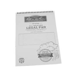 Rite in the Rain All-Weather Legal Pad, 11-7/8 in L x 8-1/2 in W, 35 Sheets, 0.35 lb Paper, 8-1/2 x 11 in