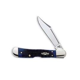 CASE 02864 Folding Pocket Knife, 2.72 in L Blade, 1-Blade, Blue Handle