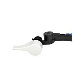 Perfect Fit Universal Tank Lever, Metal, White, For Use With Front, Side, Angle or Right Mount