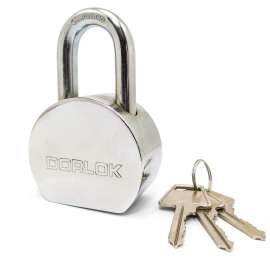 Dorlok Standard Hardened Shackle Round Steel Padlock 2-5/8" (65mm)