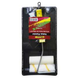 4"W Mini Paint Roller Kit, 4 Pieces