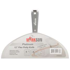 MARKSON Putty Knife 12", Scraper Tool Stainless Steel Blade, Paint Scraper with Nylon Handle Hammer End
