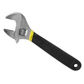 FORGE Non-slip 6’’ (150mm) CR-V Steel Satin Chrome Plated Spanners Adjustable Wrench, Adjustable open head, Suitable for all kinds of bolts.