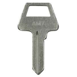 AM7 Brass Blank Key, 100/Box