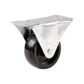Shepherd Hardware 9396 Rigid Caster, 2 in Dia x 3/4 in W Wheel, 125 lb Weight Capacity, Polypropylene Wheel